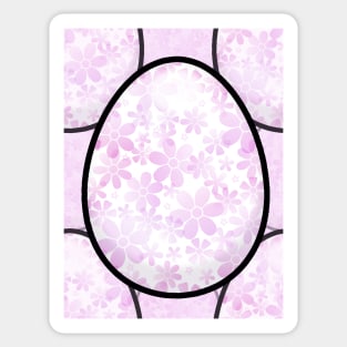 Lavender Spring Easter Eggs Sticker